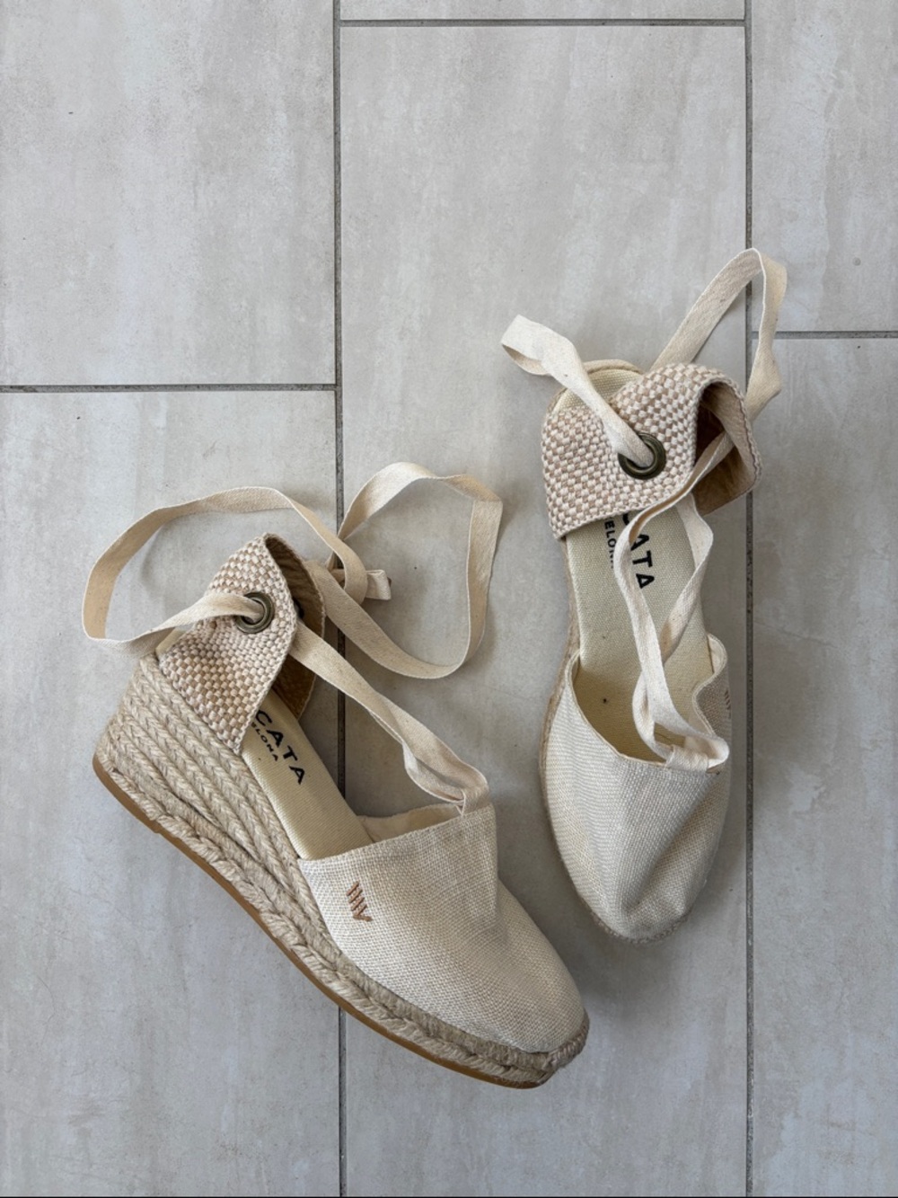 VISCATA Candell Canvas Espadrille Beige 40 - Picture 2 of 11